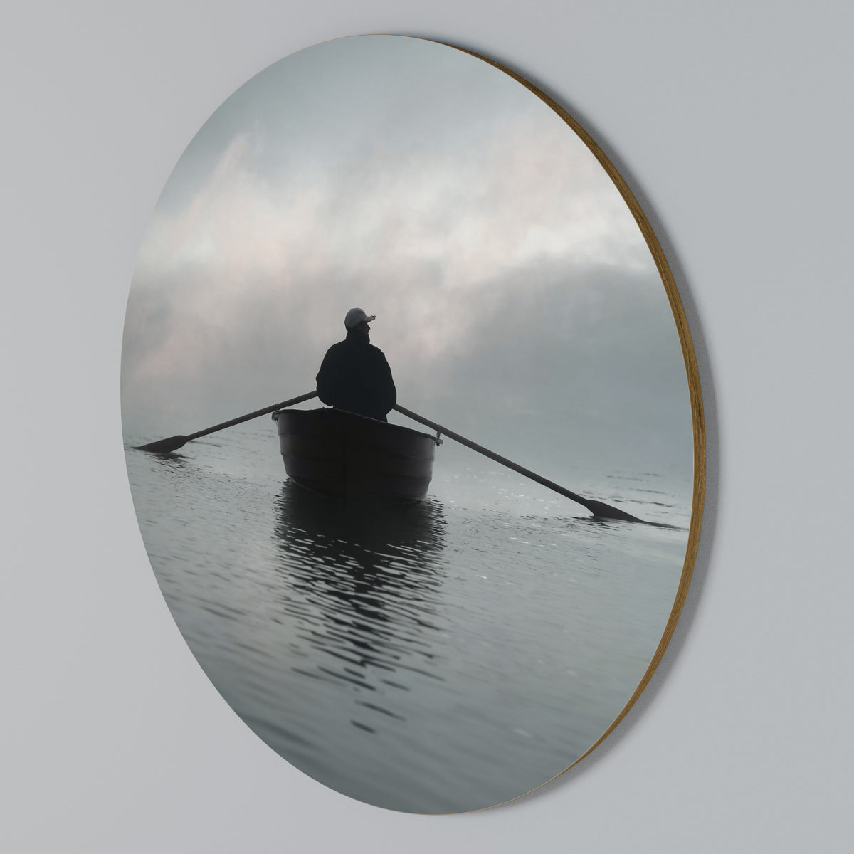 SAIL INTO THE UNKNOWN Round Wall Art