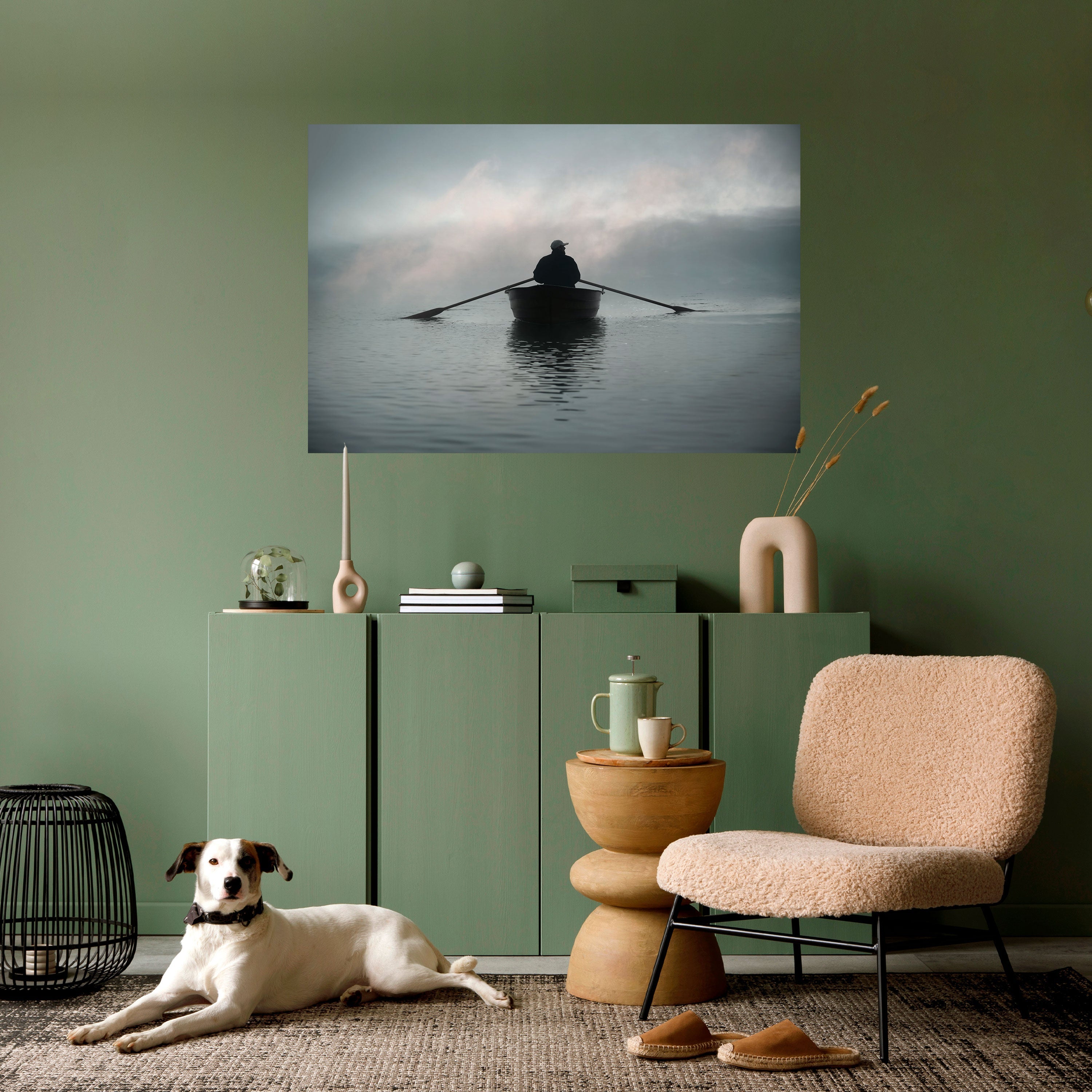 SEGELN INS UNBEKANNTE Horizontales Poster zum Abziehen und Aufkleben