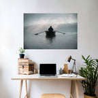 SAIL INTO THE UNKNOWN Selbstklebendes Horizontal-Poster