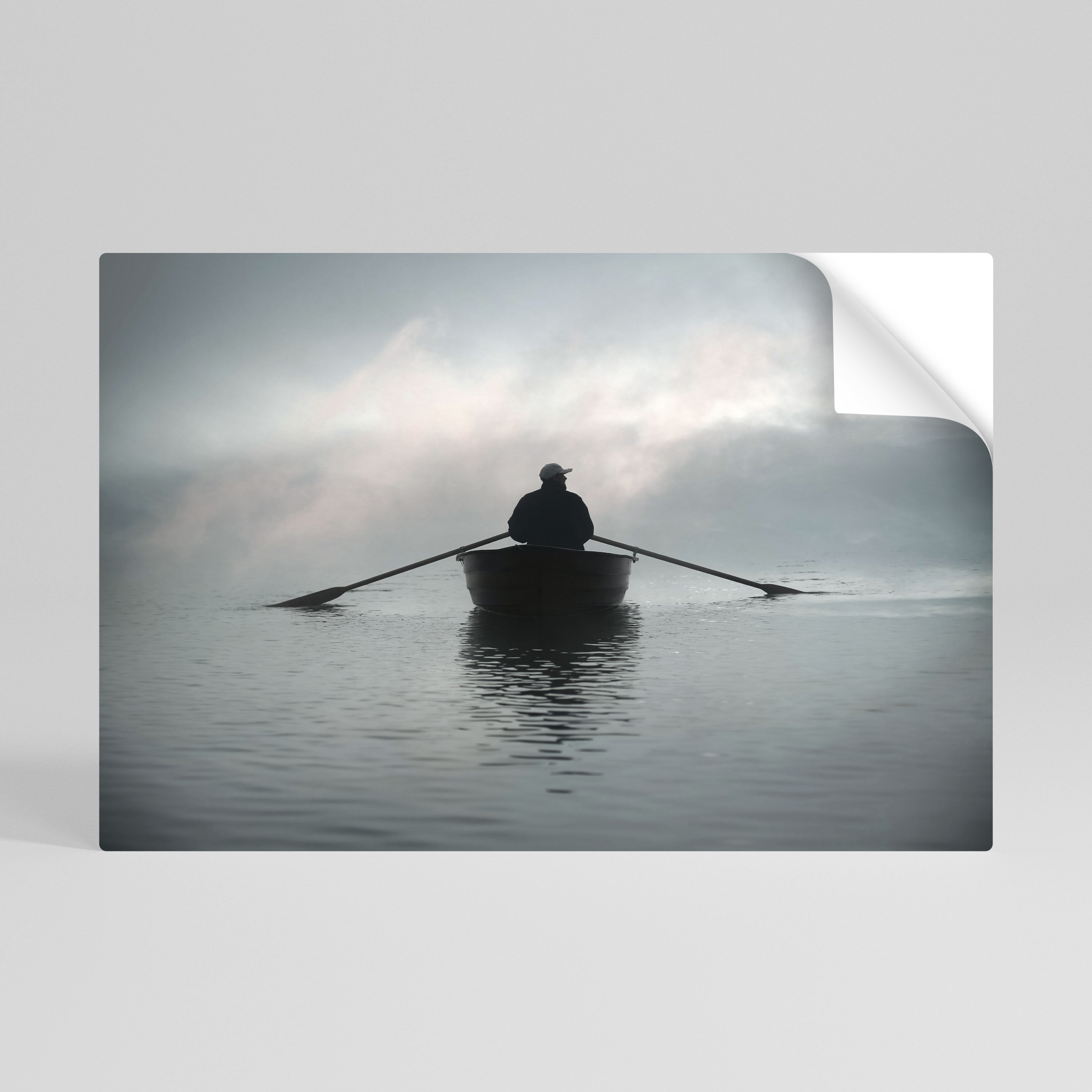 SEGELN INS UNBEKANNTE Horizontales Poster zum Abziehen und Aufkleben