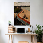 COLORS OF EXPLORATION Selbstklebendes Poster - Hochformat