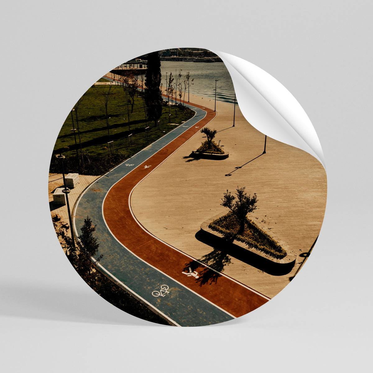 COLORS OF EXPLORATION Runder Wandsticker zum Abziehen und Aufkleben