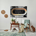 EDGE OF THE TRACK Selbstklebendes Horizontal-Poster