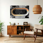 EDGE OF THE TRACK Selbstklebendes Horizontal-Poster