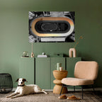 EDGE OF THE TRACK Selbstklebendes Horizontal-Poster