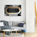 EDGE OF THE TRACK Selbstklebendes Horizontal-Poster