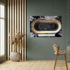 EDGE OF THE TRACK Selbstklebendes Horizontal-Poster