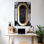 EDGE OF THE TRACK Selbstklebendes Poster - Hochformat