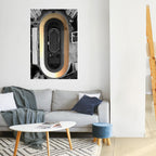 EDGE OF THE TRACK Selbstklebendes Poster - Hochformat