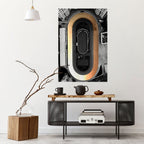 EDGE OF THE TRACK Selbstklebendes Poster - Hochformat