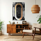 EDGE OF THE TRACK Selbstklebendes Poster - Hochformat