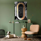 EDGE OF THE TRACK Selbstklebendes Poster - Hochformat