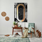 EDGE OF THE TRACK Selbstklebendes Poster - Hochformat