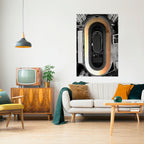 EDGE OF THE TRACK Selbstklebendes Poster - Hochformat