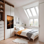 RIDE INTO GOLD Selbstklebendes Poster - Hochformat