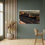 MOUNTAIN ROAD RIDE Selbstklebendes Horizontal-Poster