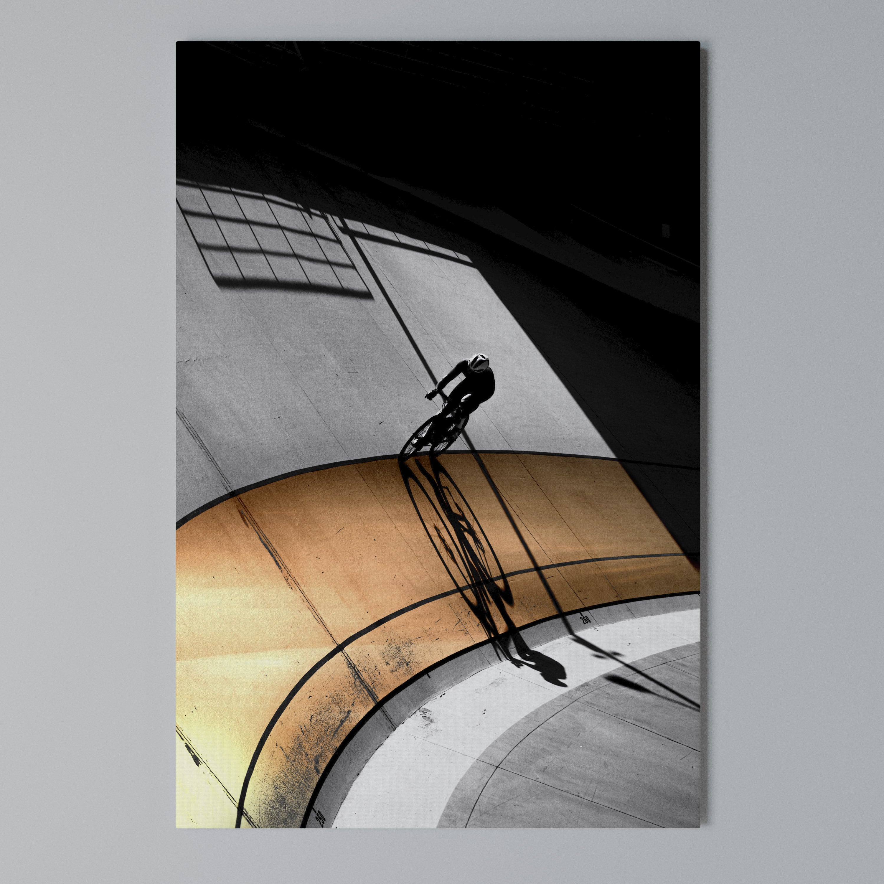 ORANGE ARC AMBIENCE Vertical Canvas Print