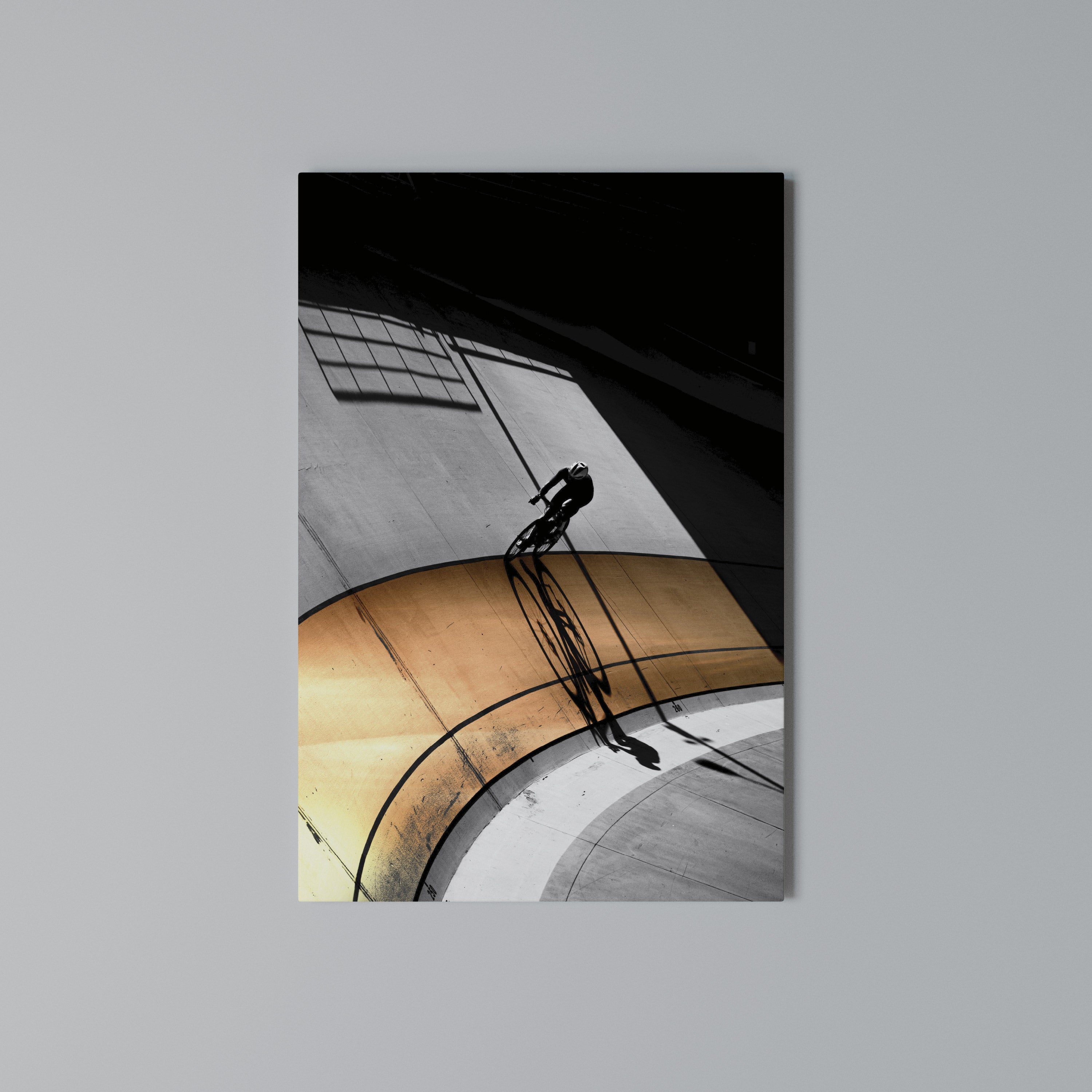 ORANGE ARC AMBIENCE Vertical Canvas Print
