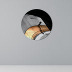 ORANGE ARC AMBIENCE Runde Wanddekoration Ø 69 cm