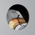 ORANGE ARC AMBIENCE Runde Wanddekoration Ø 69 cm