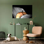 ORANGE ARC AMBIENCE Selbstklebendes Horizontal-Poster