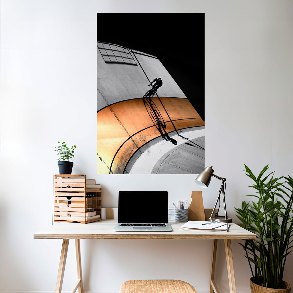 ORANGE ARC AMBIENCE Vertikales Poster zum Abziehen und Aufkleben