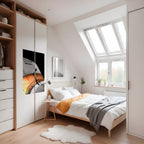 ORANGE ARC AMBIENCE Selbstklebendes Poster - Hochformat