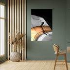 ORANGE ARC AMBIENCE Selbstklebendes Poster - Hochformat