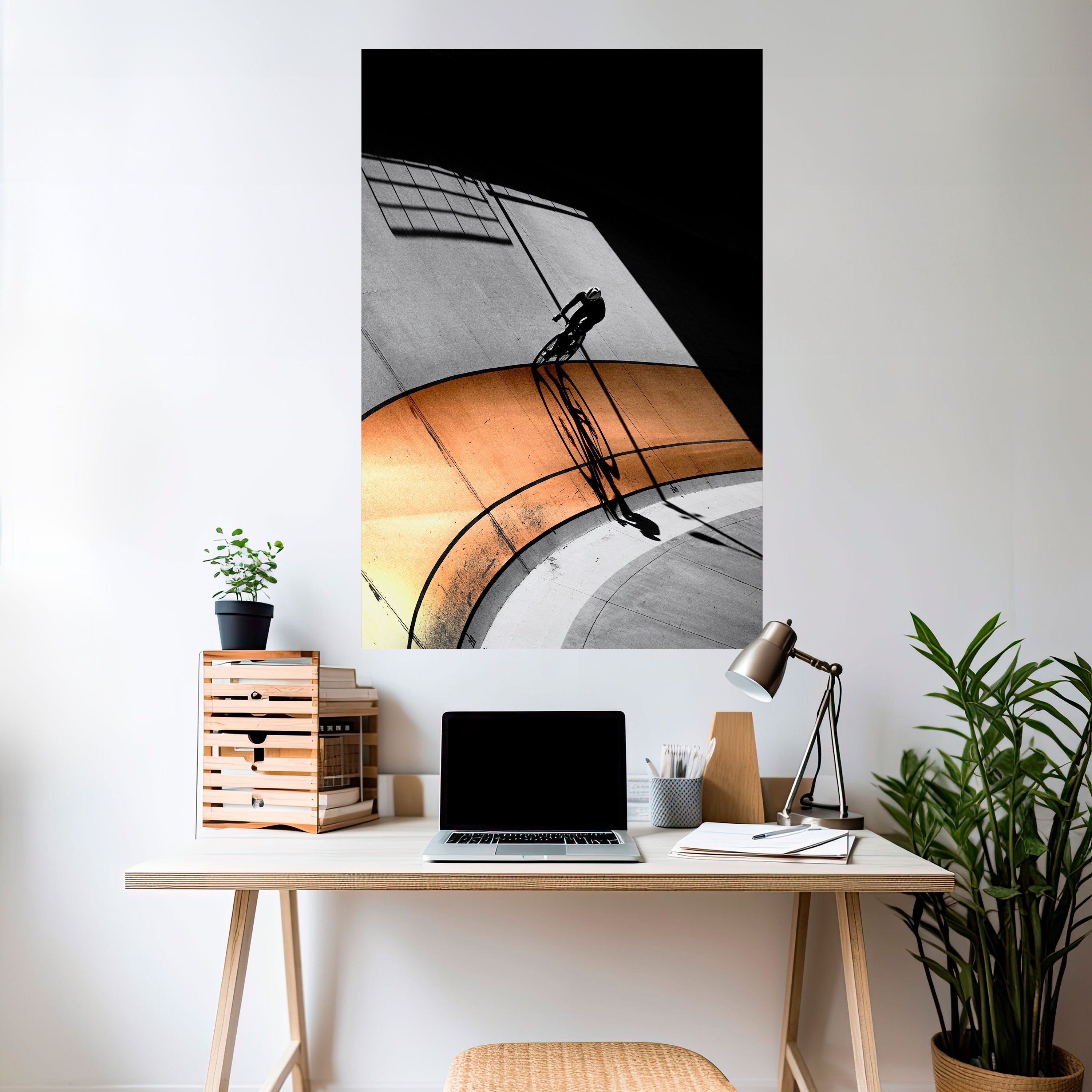 ORANGE ARC AMBIENCE Vertikales Poster zum Abziehen und Aufkleben