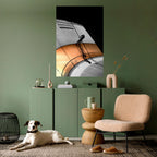 ORANGE ARC AMBIENCE Selbstklebendes Poster - Hochformat