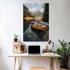 TRANQUIL LAKE JOURNEY Selbstklebendes Poster - Hochformat