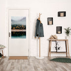 GOLDEN TREES IN FOG Selbstklebendes Poster - Hochformat