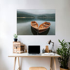HARMONY OF BOATS Selbstklebendes Horizontal-Poster