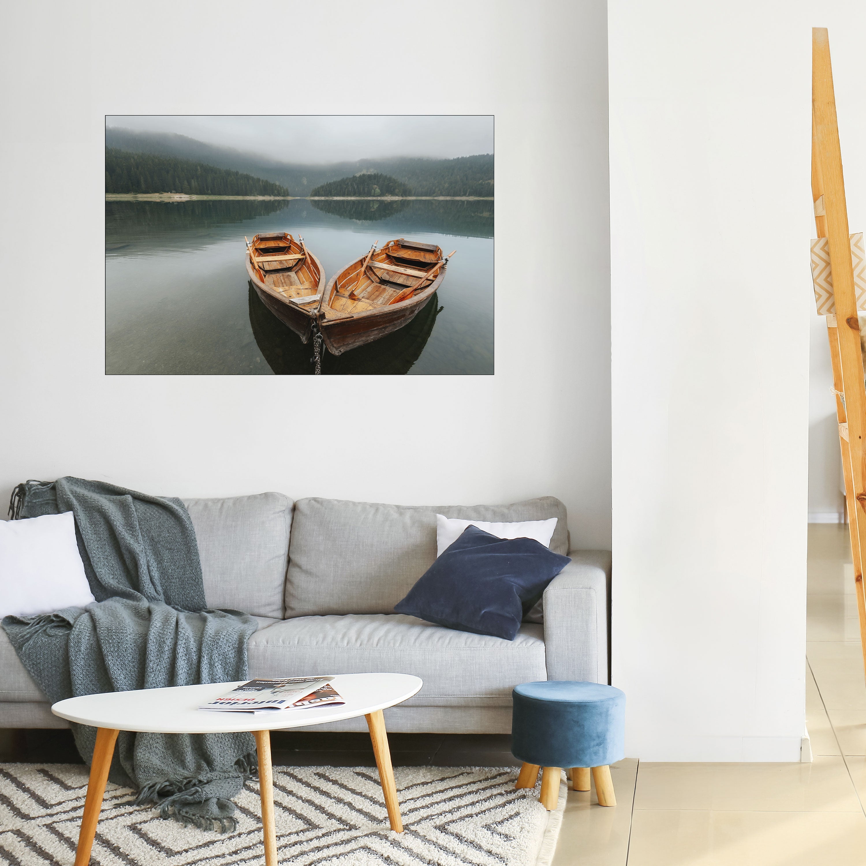 HARMONIE DER BOOTE Horizontales Poster zum Abziehen und Aufkleben