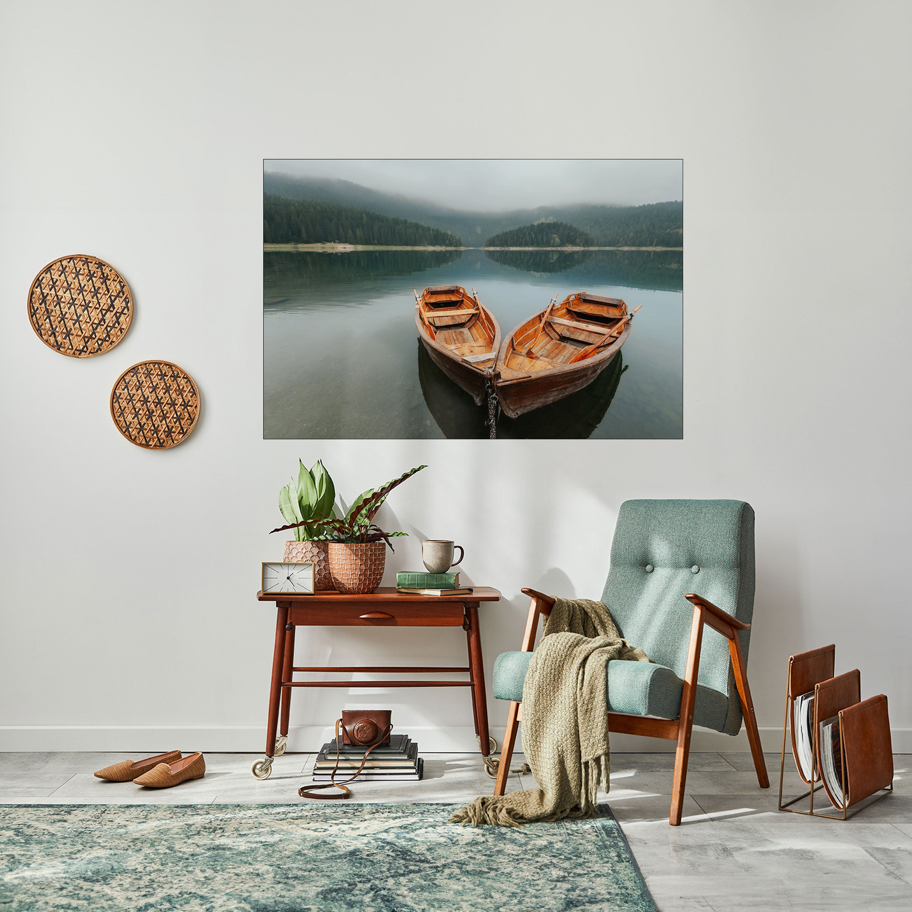 HARMONIE DER BOOTE Horizontales Poster zum Abziehen und Aufkleben