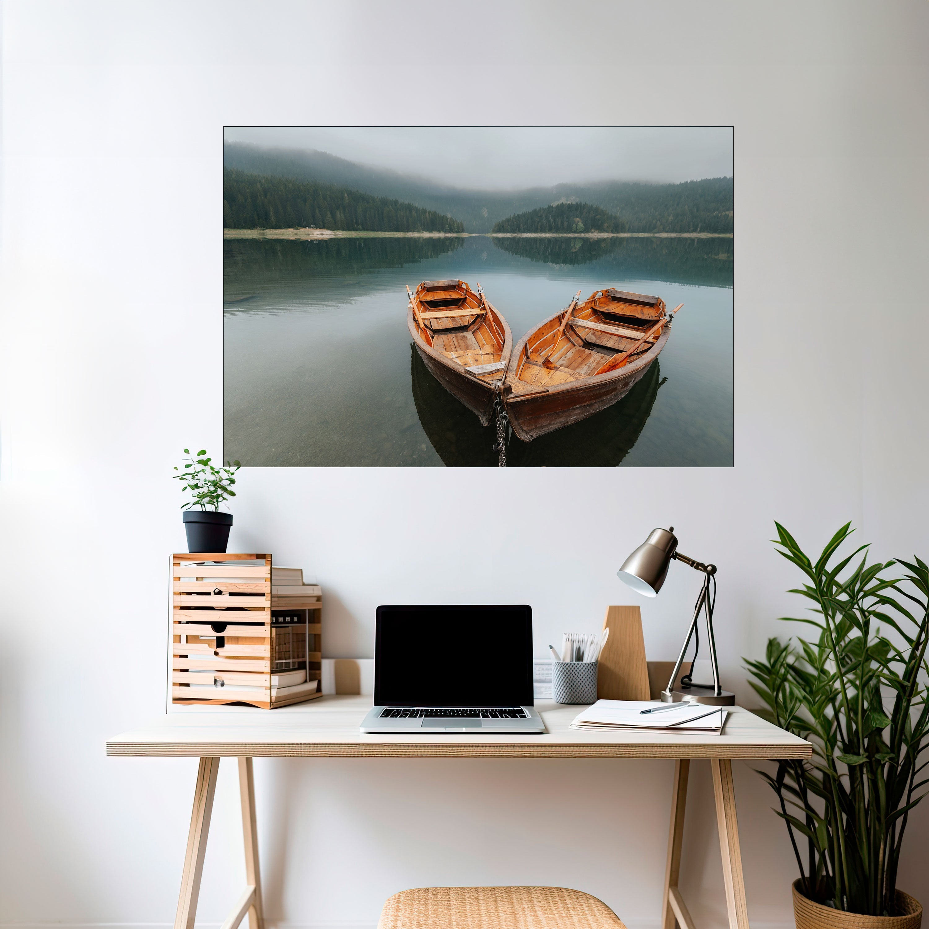 HARMONIE DER BOOTE Horizontales Poster zum Abziehen und Aufkleben