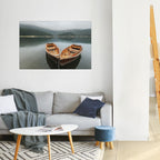 HARMONY OF BOATS Selbstklebendes Horizontal-Poster