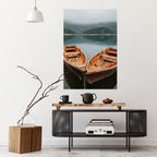 HARMONY OF BOATS Selbstklebendes Poster - Hochformat
