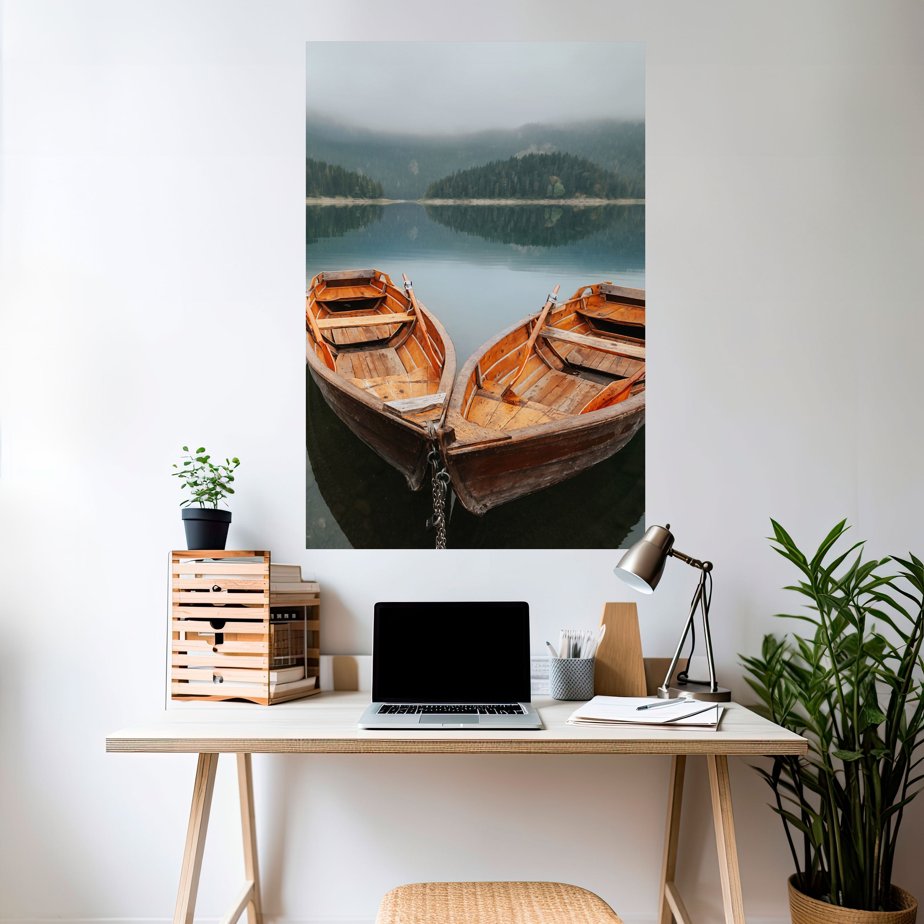 HARMONIE DER BOOTE Vertikales Poster zum Abziehen und Aufkleben