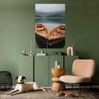 HARMONY OF BOATS Selbstklebendes Poster - Hochformat
