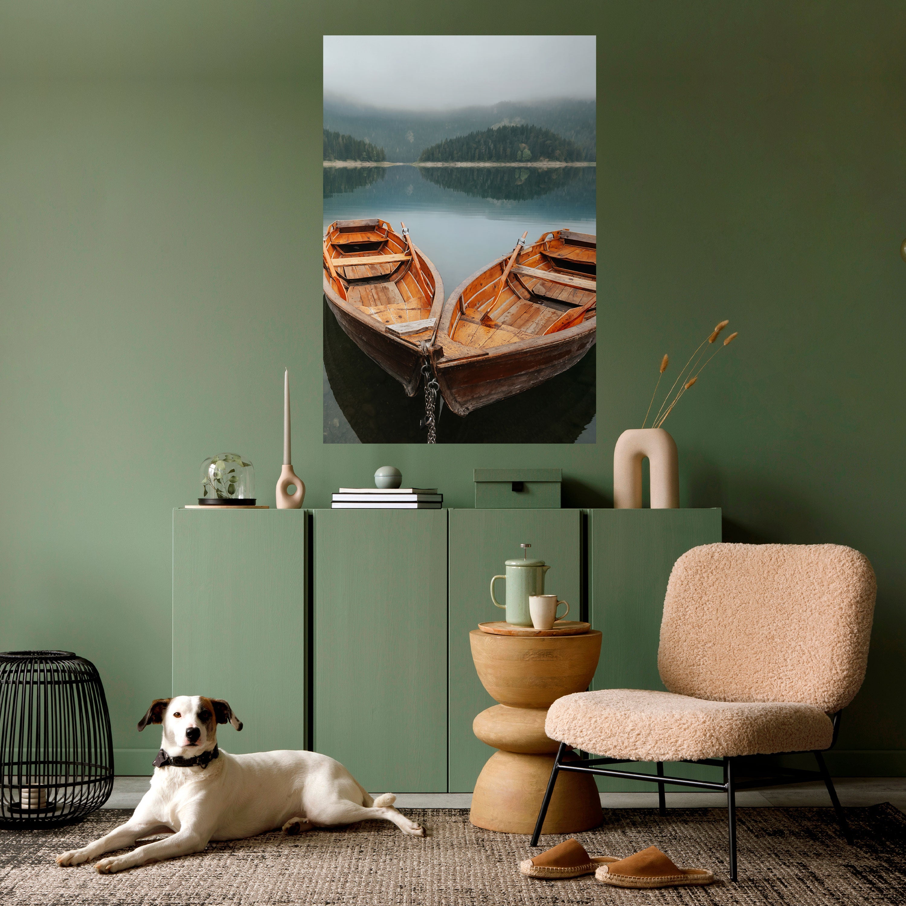 HARMONIE DER BOOTE Vertikales Poster zum Abziehen und Aufkleben