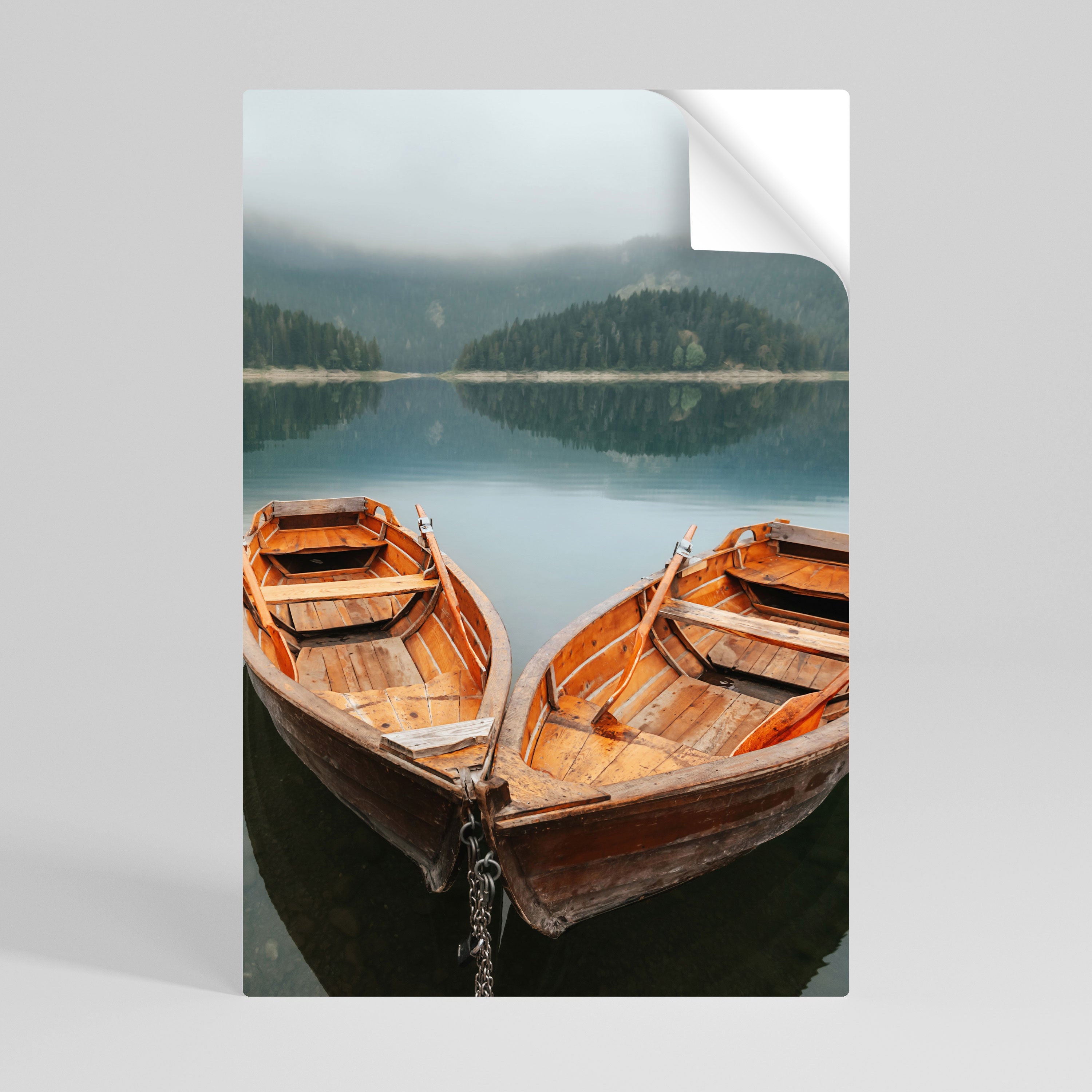 HARMONIE DER BOOTE Vertikales Poster zum Abziehen und Aufkleben