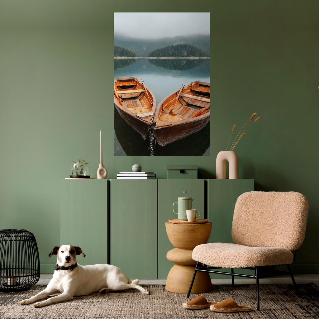 HARMONIE DER BOOTE Vertikales Poster zum Abziehen und Aufkleben