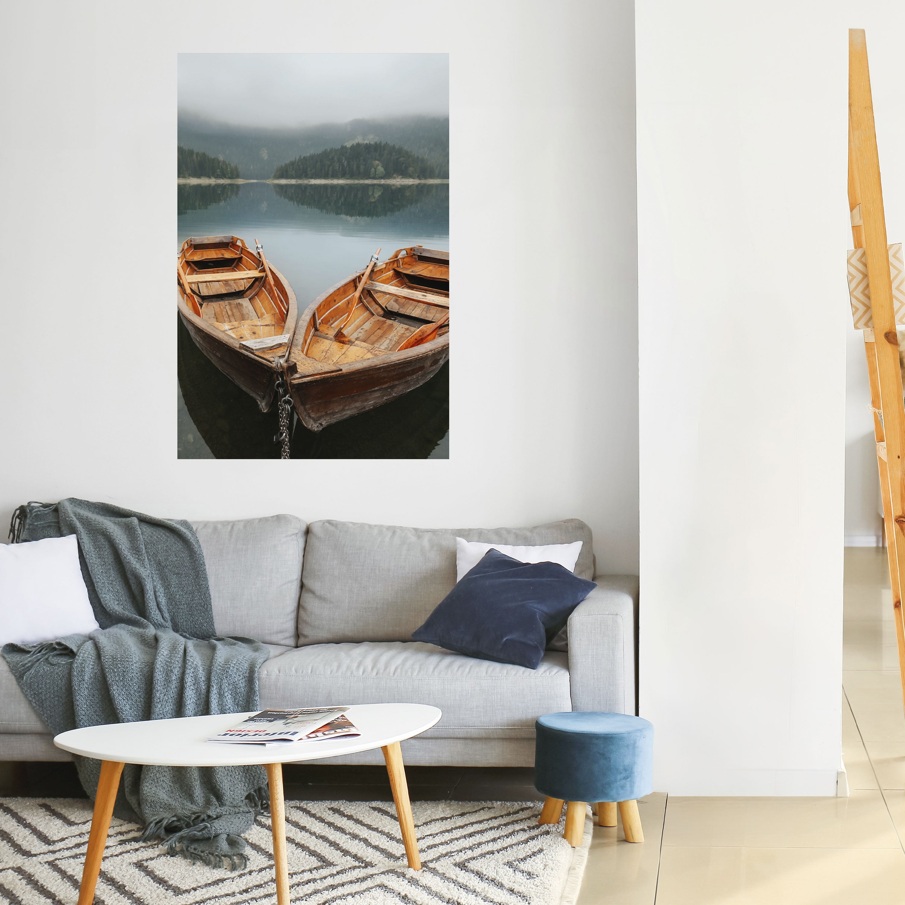 HARMONIE DER BOOTE Vertikales Poster zum Abziehen und Aufkleben