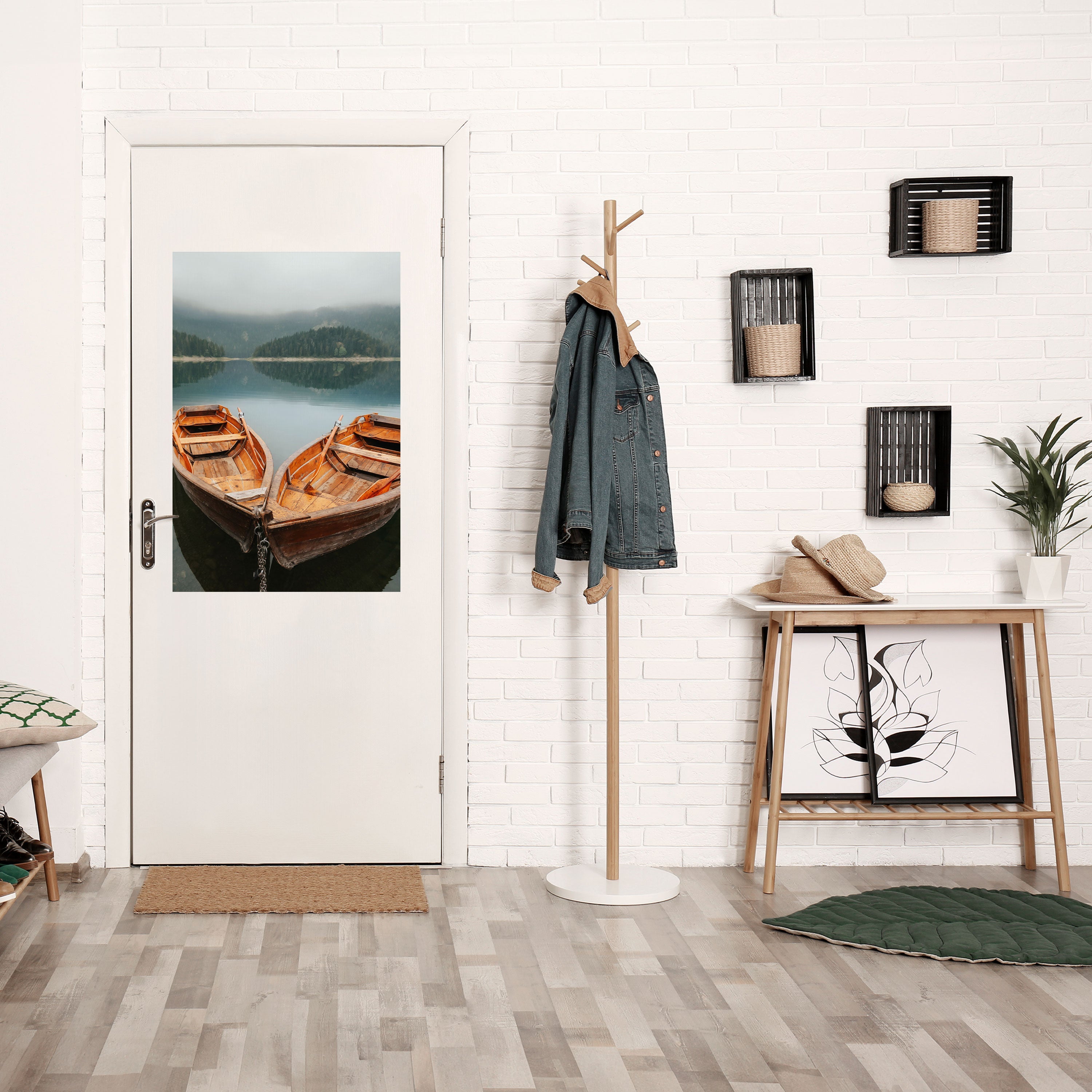 HARMONIE DER BOOTE Vertikales Poster zum Abziehen und Aufkleben