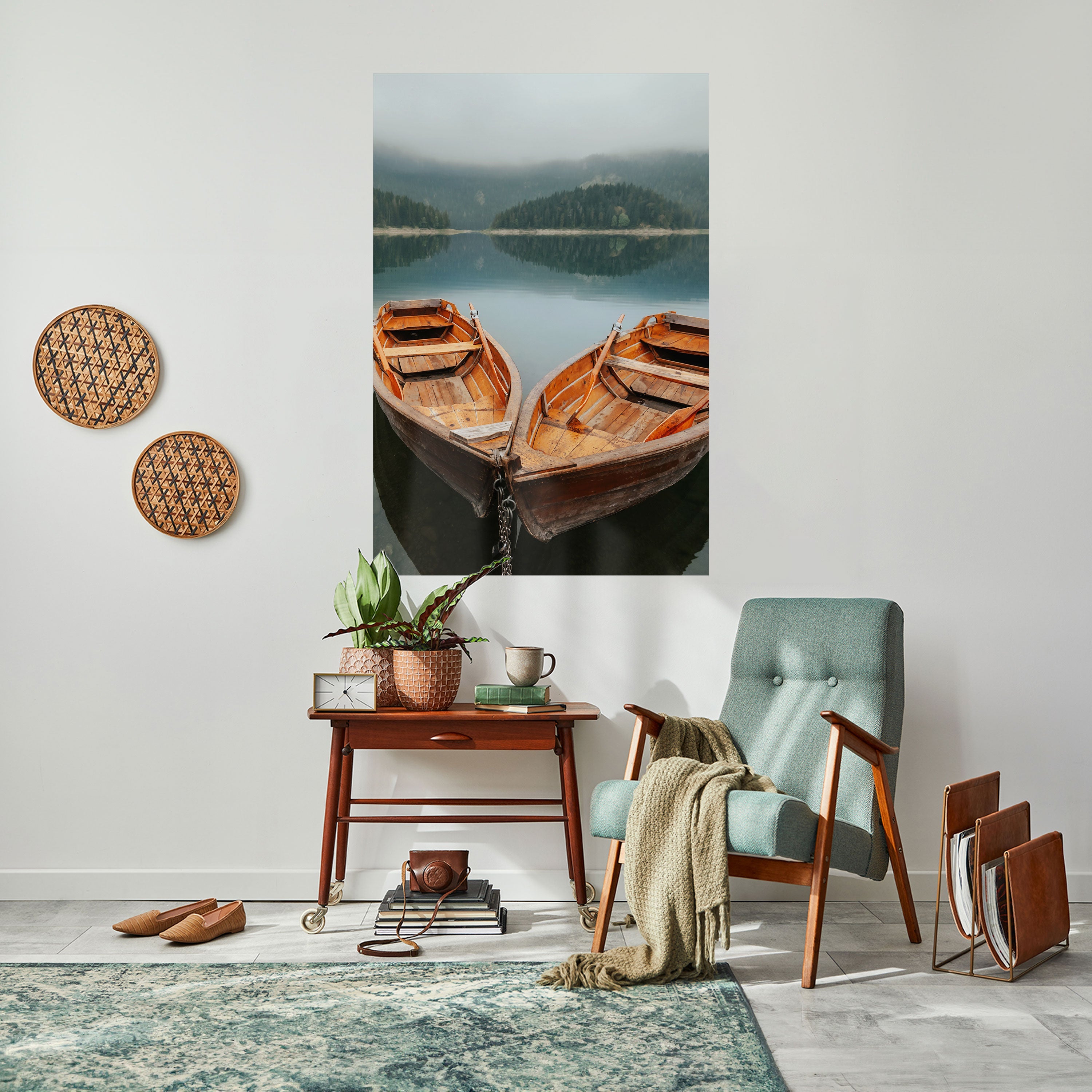 HARMONIE DER BOOTE Vertikales Poster zum Abziehen und Aufkleben