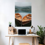 HARMONY OF BOATS Selbstklebendes Poster - Hochformat