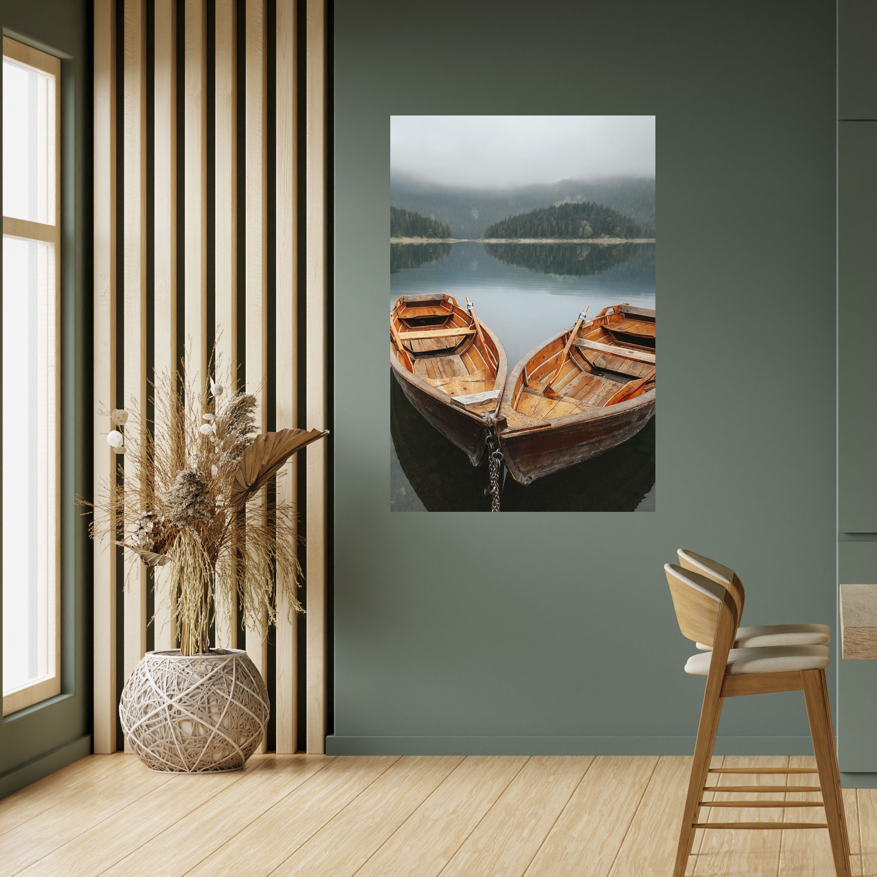 HARMONIE DER BOOTE Vertikales Poster zum Abziehen und Aufkleben