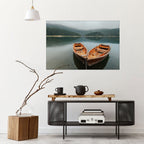 HARMONY OF BOATS Selbstklebendes Horizontal-Poster