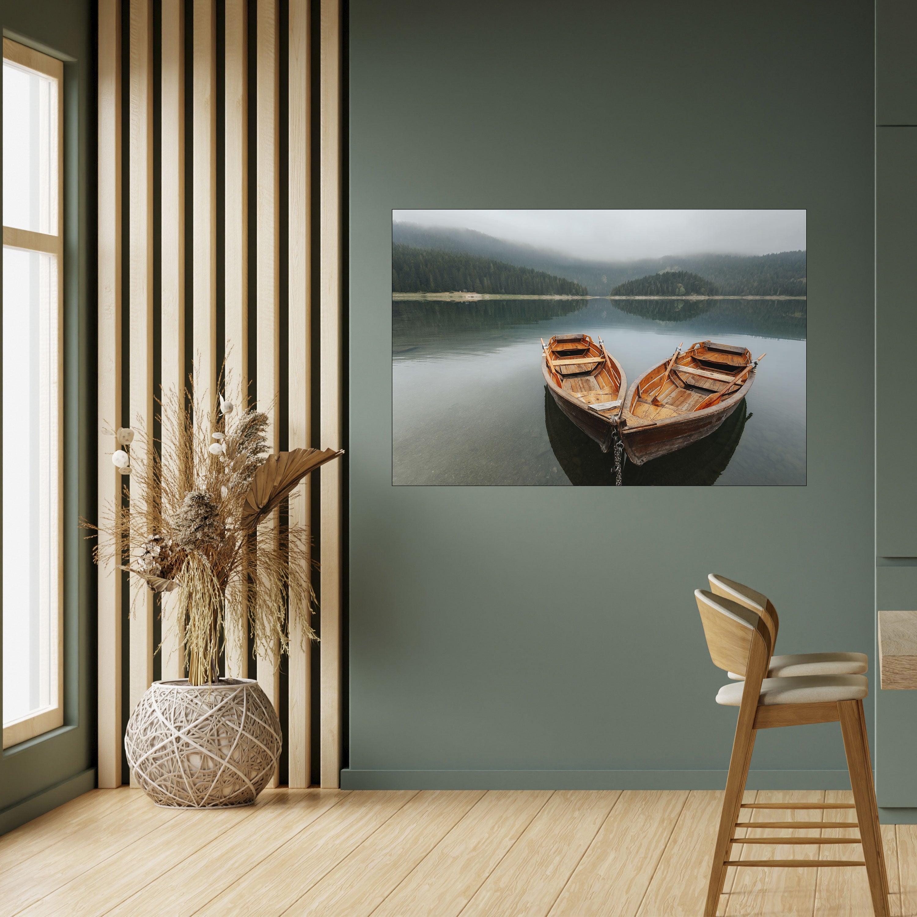 HARMONIE DER BOOTE Horizontales Poster zum Abziehen und Aufkleben